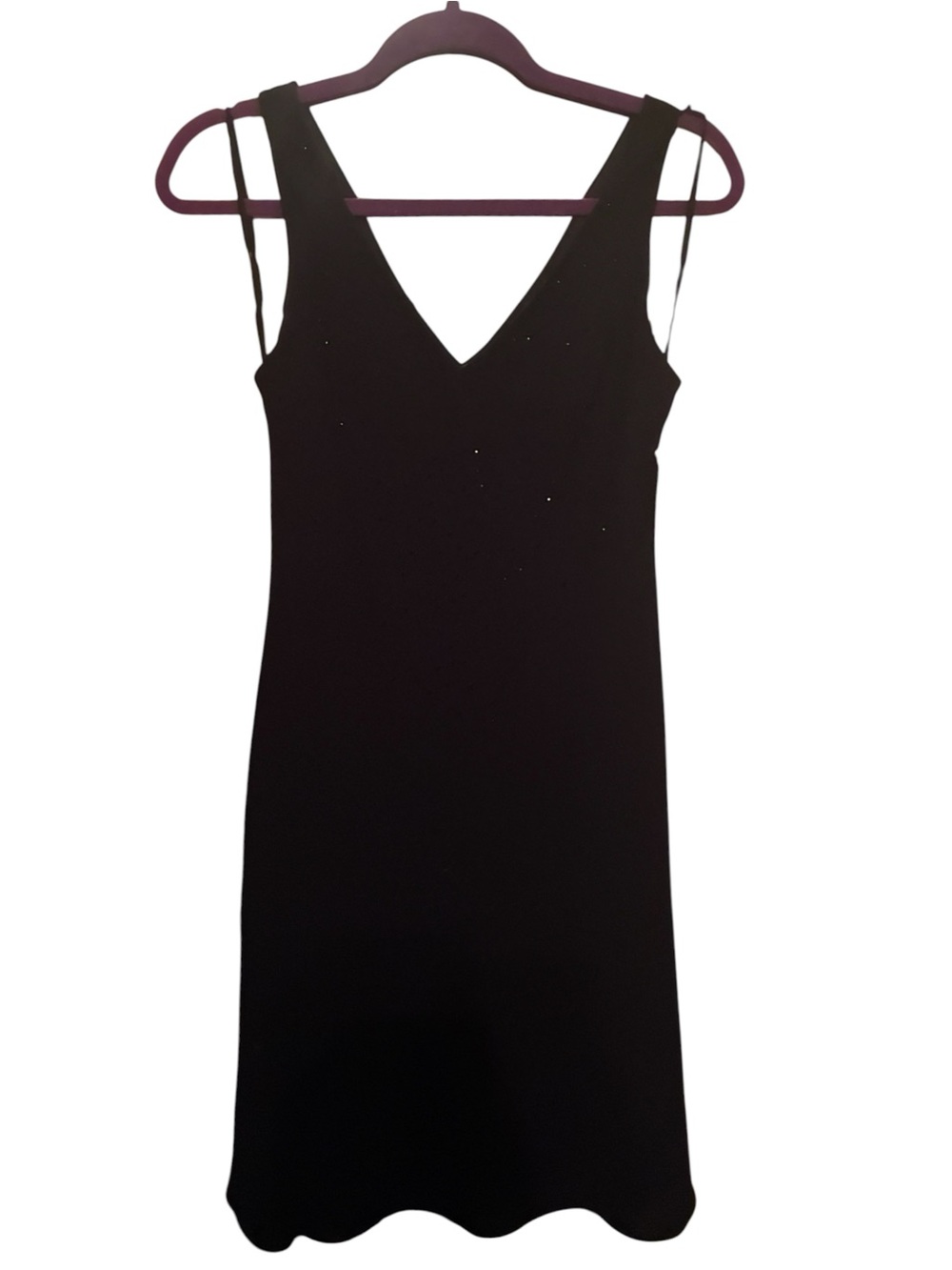 NWT JONES NEW YORK SPARKLY LIGHTLY BEADED BLACK COCKTAIL DRESS SIZE 8